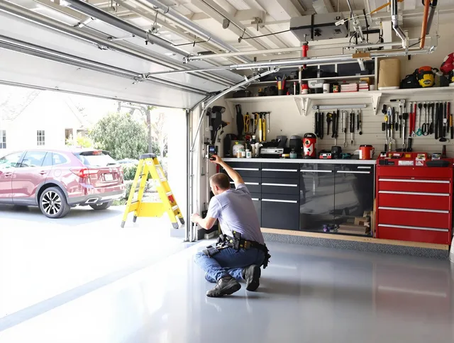 Local garage door repair service by Weston Garage Door Repair in Weston