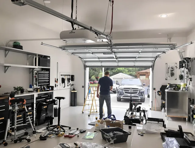 Garage door opener installation by Weston Garage Door Repair in Weston