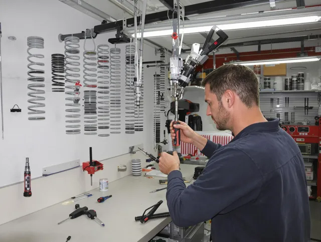 Weston Garage Door Repair safety certified technician performing precision spring replacement in Weston